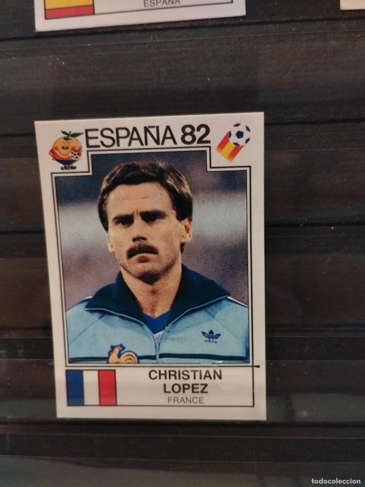 Fu&szlig;ball-Sticker: MUNDIAL DE FUTBOL ESPA&Ntilde;A 82. PANINI. N&ordm; 280. CHRISTIAN LOPEZ. FRANCIA