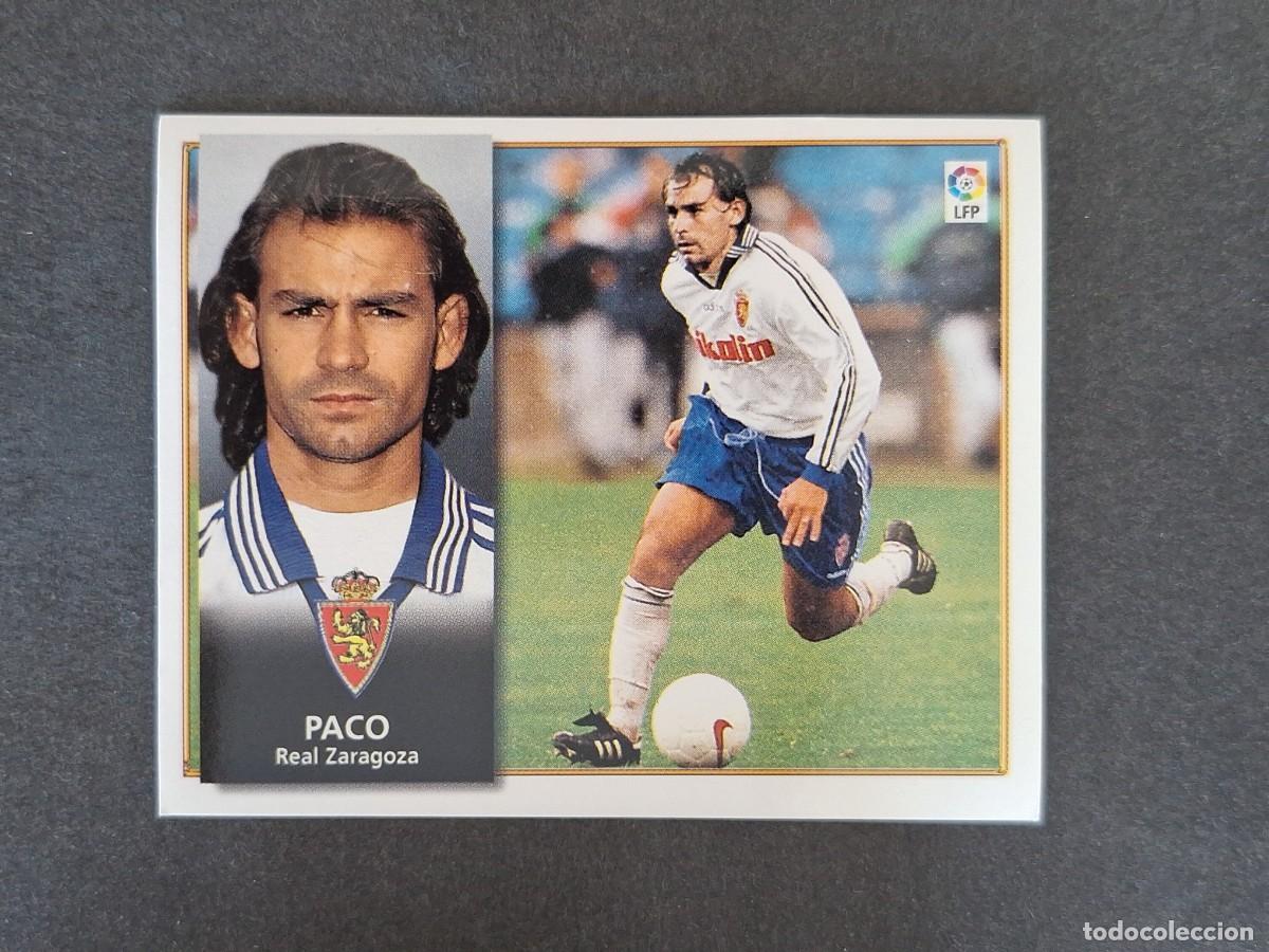 Cromos de f&uacute;tbol: L4 PACO REAL ZARAGOZA LIGA ESTE 1998 1999 98 99 NUNCA PEGADO SIN PEGAR