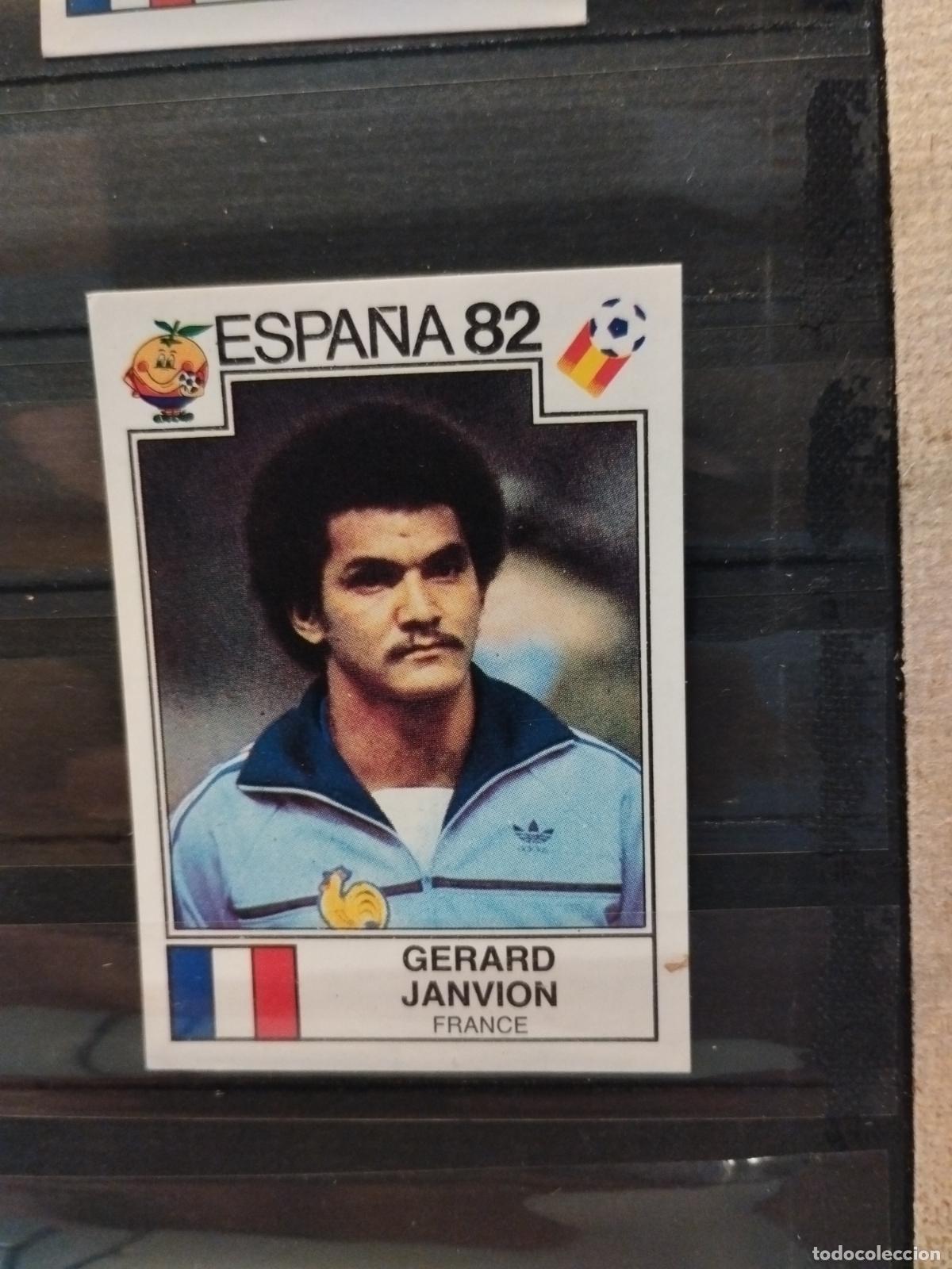 Fu&szlig;ball-Sticker: MUNDIAL DE FUTBOL ESPA&Ntilde;A 82. PANINI. N&ordm; 277. GERARD JANVION. FRANCIA