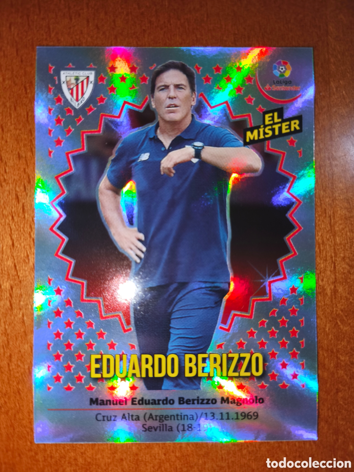 Cromos de f&uacute;tbol: Eduardo Berizzo ENTRENADOR n&deg;4 liga este 18/19 Athletic Club