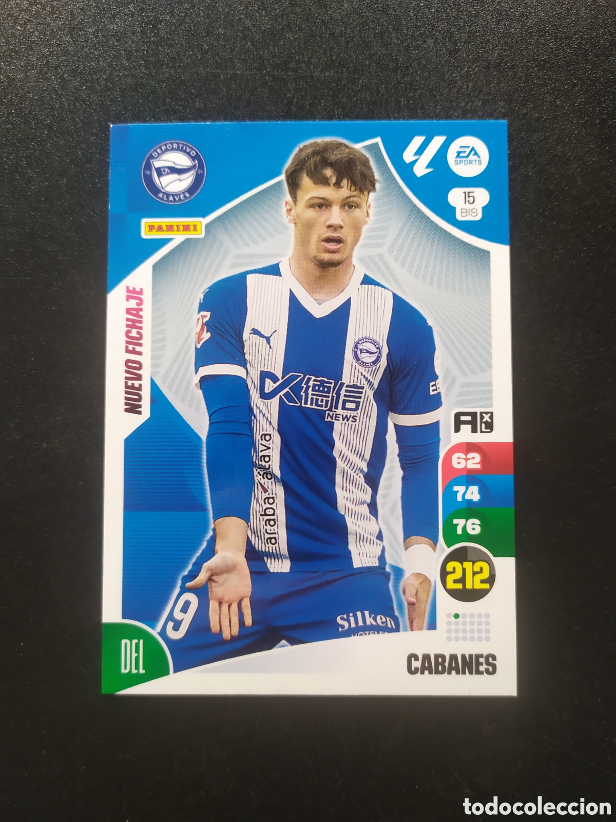 Cromos de f&uacute;tbol: Adrenalyn 2024 2025 24 25 panini Cabanes nuevo fichaje n&deg; 15 bis Alaves