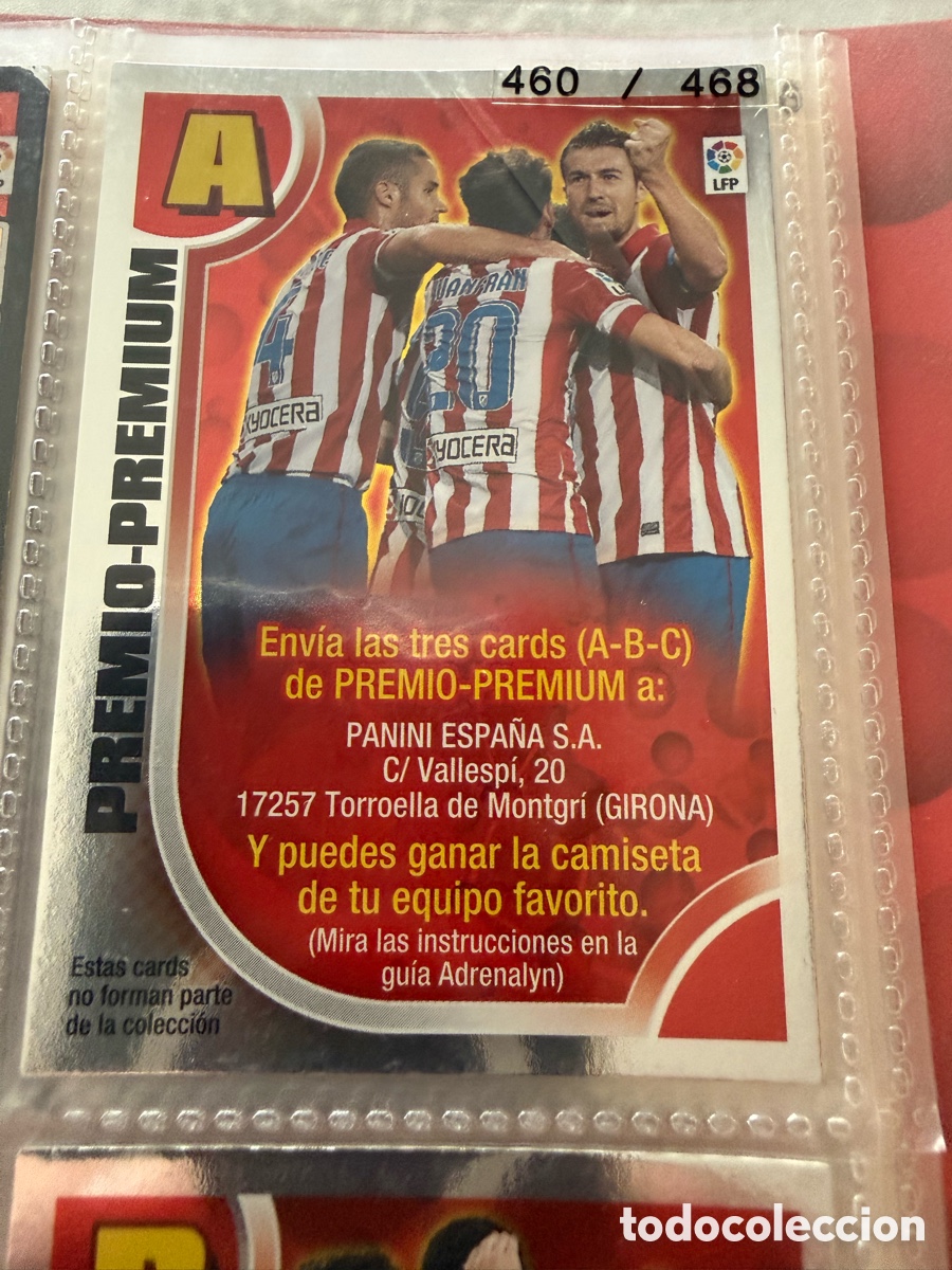 Cromos de f&uacute;tbol: Adrenalyn XL 2013-14. PREMIO-PREMIUM. A