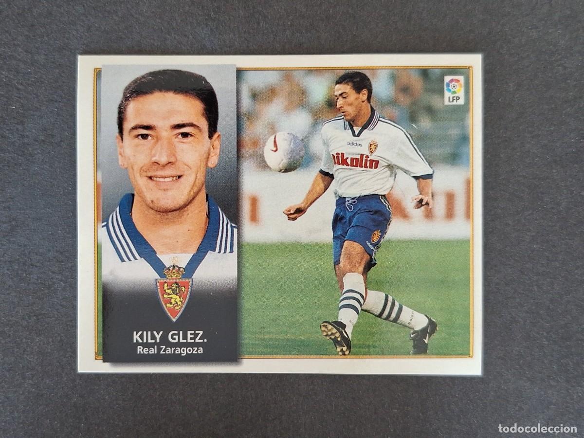 Cromos de f&uacute;tbol: L4 KILY GONZALEZ REAL ZARAGOZA LIGA ESTE 1998 1999 98 99 NUNCA PEGADO SIN PEGAR