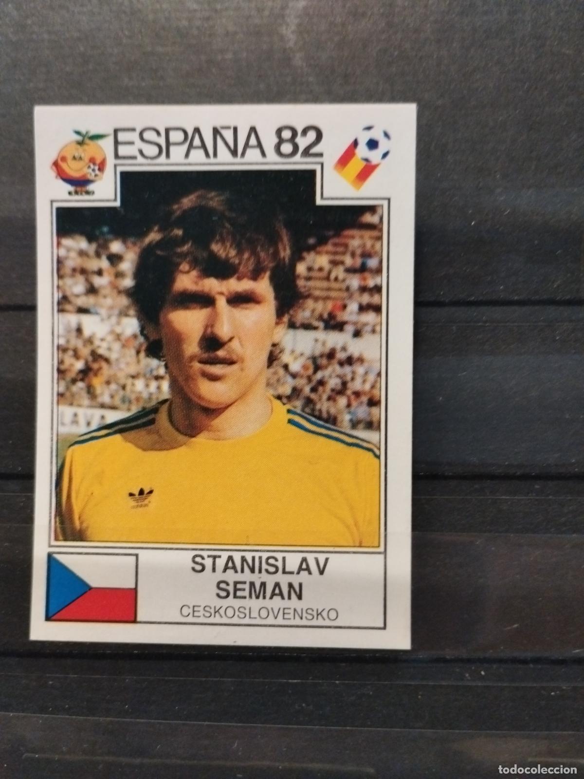Cromos de f&uacute;tbol: MUNDIAL DE FUTBOL ESPA&Ntilde;A 82. PANINI. N&ordm; 273. STANILAV SEMAN. CHECOSLOVAQUIA.
