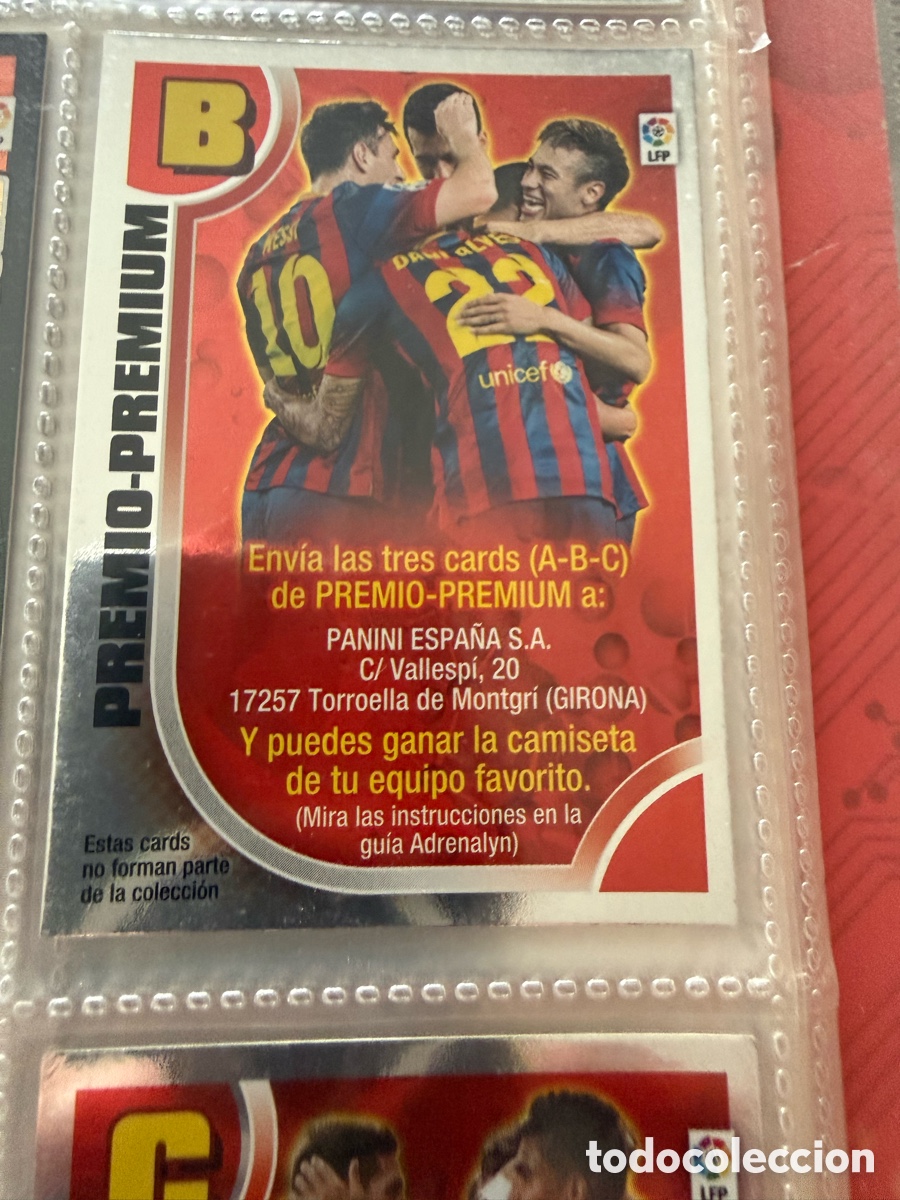 Cromos de f&uacute;tbol: Adrenalyn XL 2013-14. PREMIO-PREMIUM B