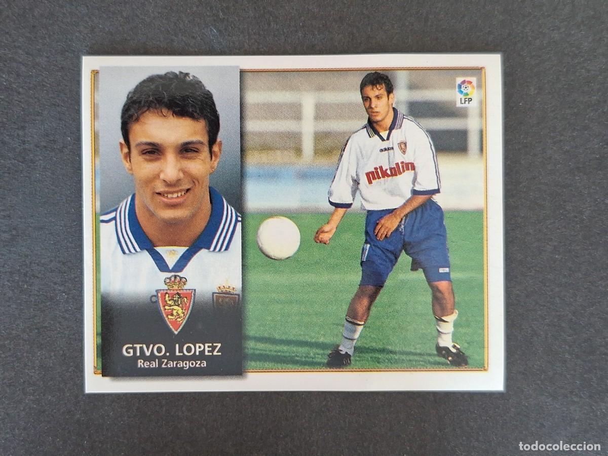 Cromos de f&uacute;tbol: L4 GUSTAVO LOPEZ REAL ZARAGOZA LIGA ESTE 1998 1999 98 99 NUNCA PEGADO SIN PEGAR
