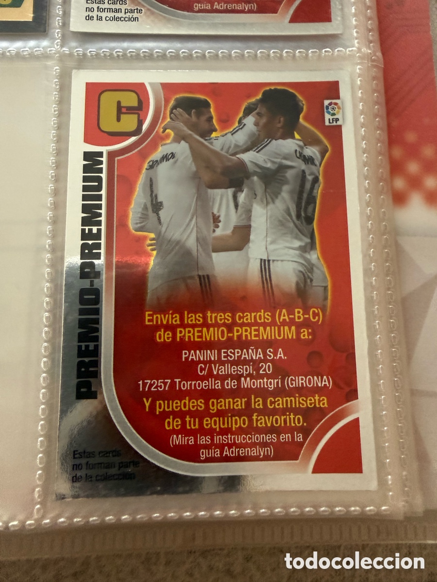 Cromos de f&uacute;tbol: Adrenalyn XL 2013-14. PREMIO-PREMIUM C