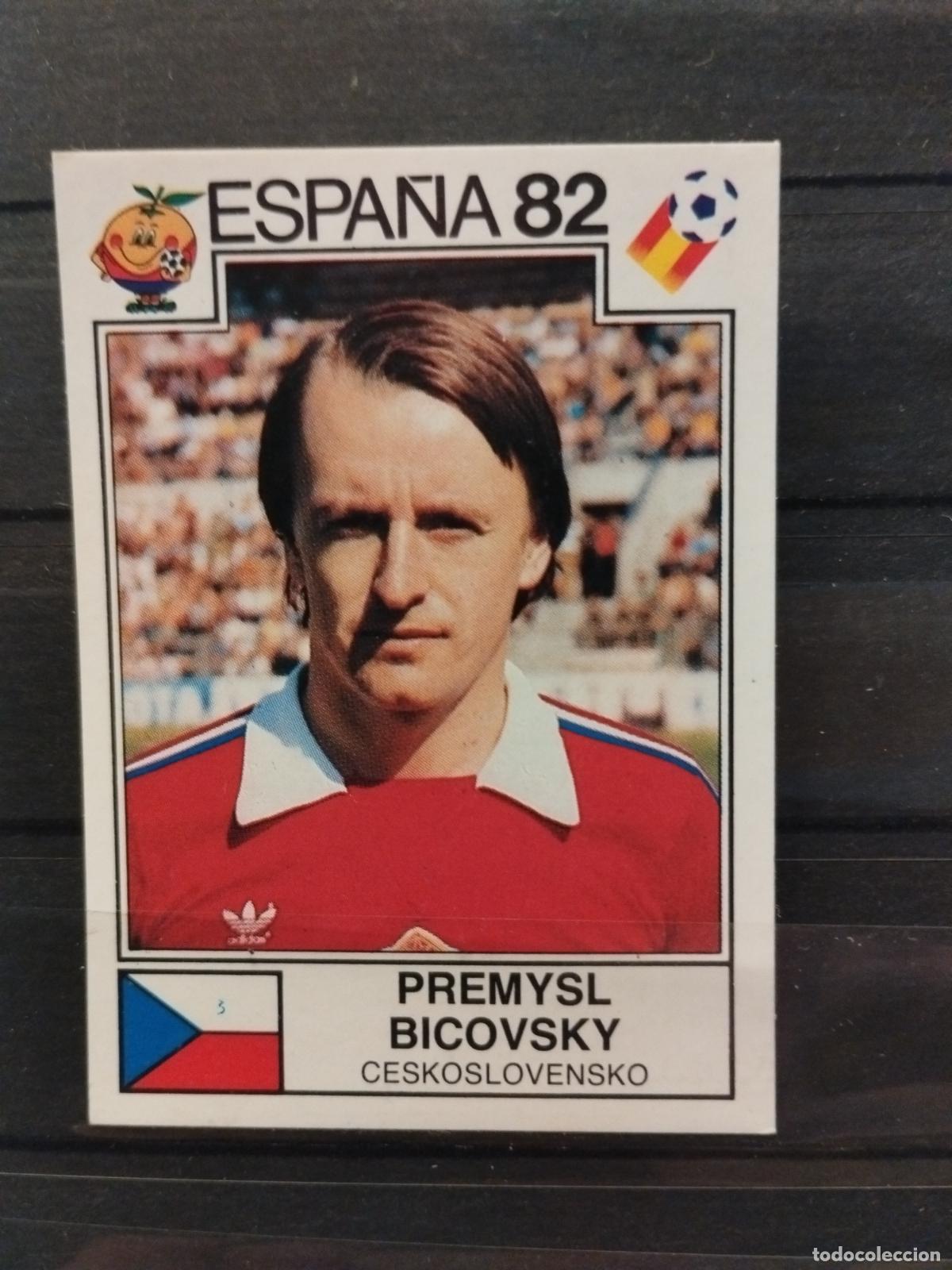 Cromos de f&uacute;tbol: MUNDIAL DE FUTBOL ESPA&Ntilde;A 82. PANINI. N&ordm; 266. PREMYSL BICOVSKY. CHECOSLOVAQUIA.