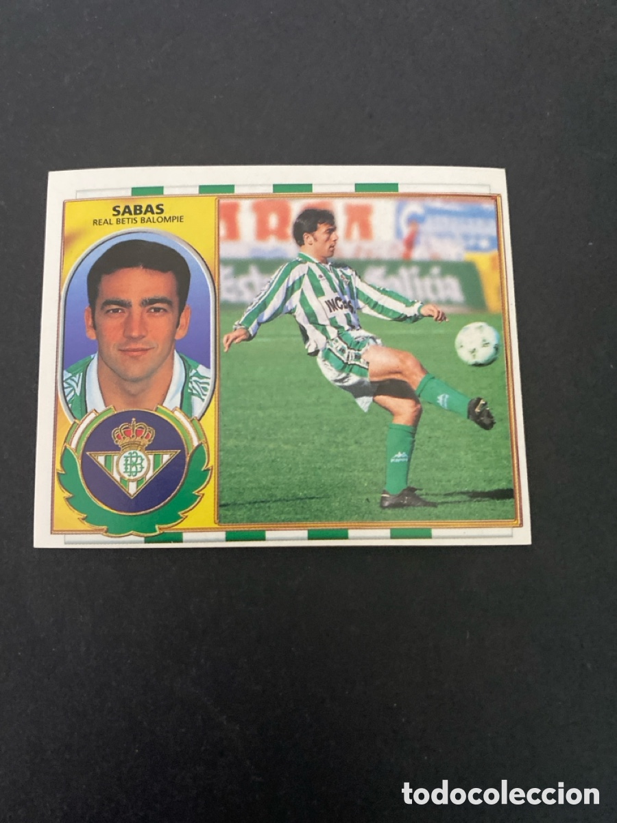 Cromos de f&uacute;tbol: Cromo liga 96/97 R Betis nunca pegado