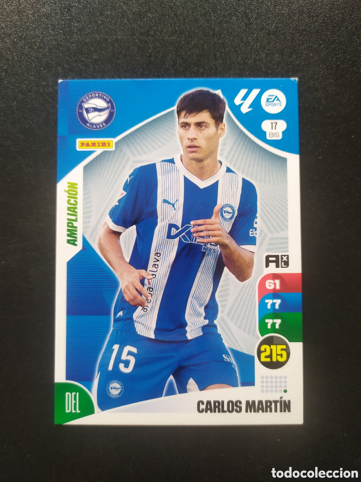 Cromos de f&uacute;tbol: Adrenalyn 2024 2025 24 25 panini Carlos Mart&iacute;n ampliaci&oacute;n n&deg; 17 bis Alaves