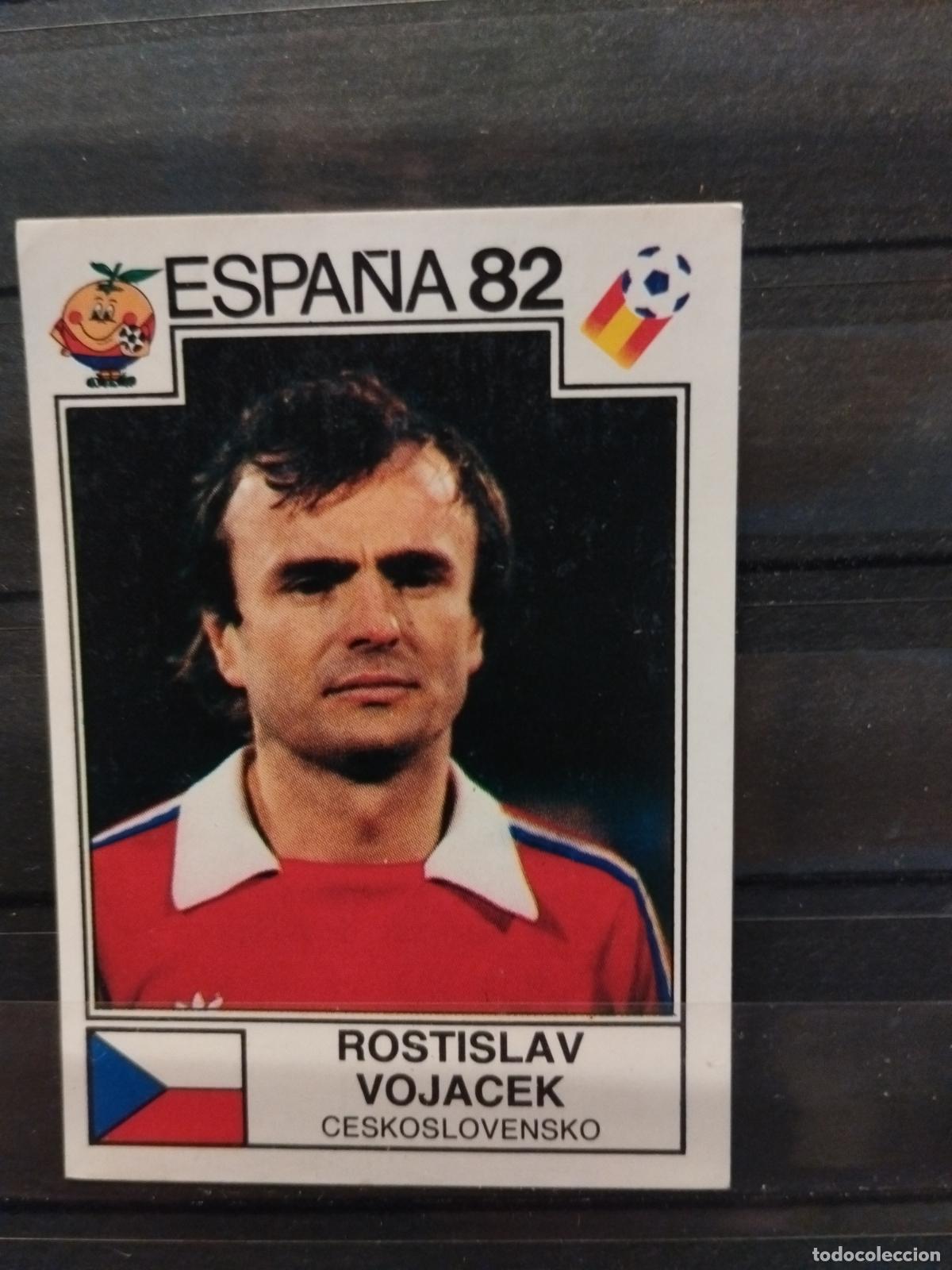 Cromos de f&uacute;tbol: MUNDIAL DE FUTBOL ESPA&Ntilde;A 82. PANINI. N&ordm; 262. ROSTISLAV VOJACEK. CHECOSLOVAQUIA.