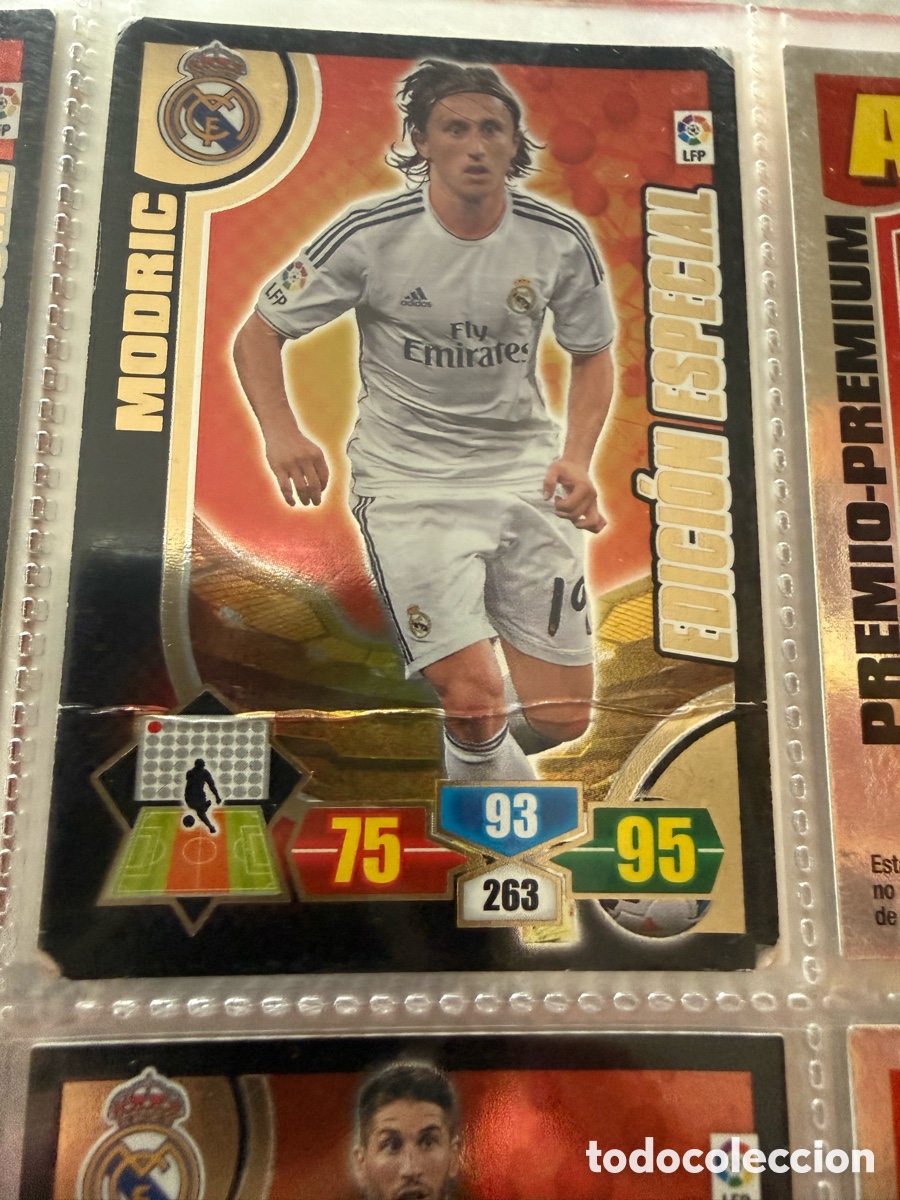 Cromos de f&uacute;tbol: Adrenalyn XL 2013-14. MODRIC EDICI&Oacute;N ESPECIAL