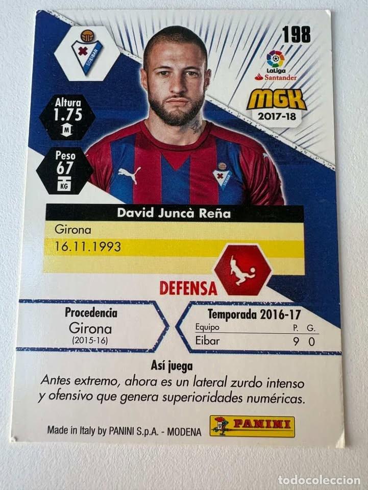 Cromos de f&uacute;tbol: Carta Junc&agrave; Eibar 198 Megacracks 2017-18 - Foto 2