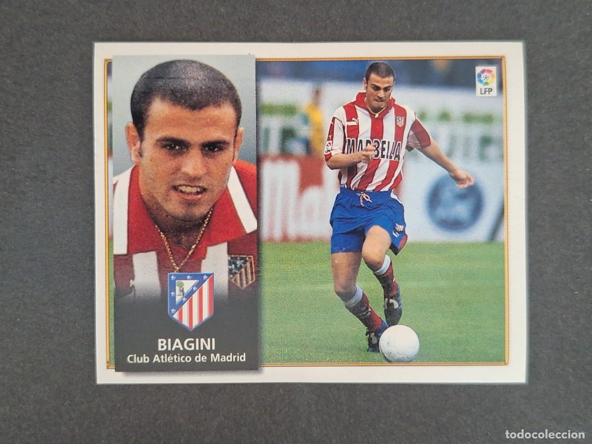 Cromos de f&uacute;tbol: L4 BIAGINI ATLETICO DE MADRID BAJA LIGA ESTE 1998 1999 98 99 NUNCA PEGADO SIN PEGAR