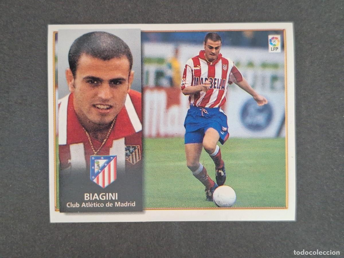 Cromos de f&uacute;tbol: L4 BIAGINI ATLETICO DE MADRID BAJA LIGA ESTE 1998 1999 98 99 NUNCA PEGADO SIN PEGAR