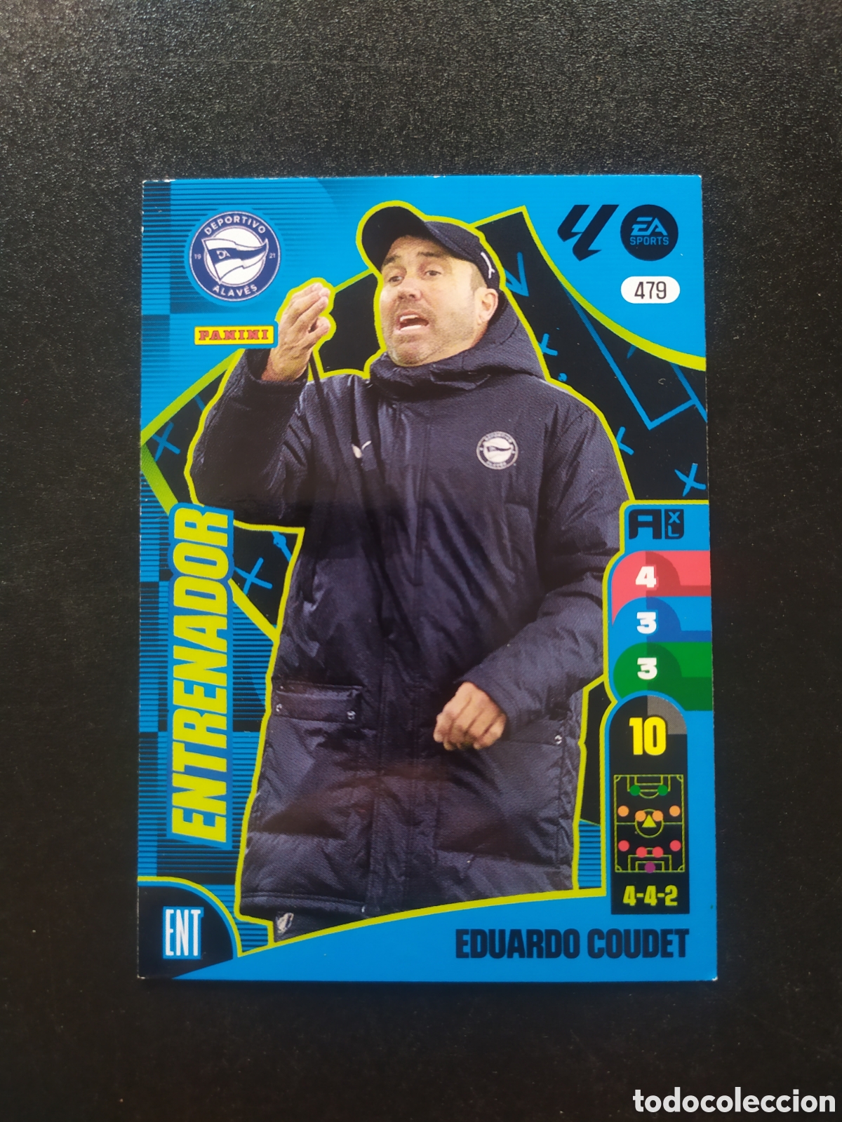 Cromos de f&uacute;tbol: Adrenalyn 2024 2025 24 25 panini Eduardo Coudet entrenador n&deg; 479 Alaves