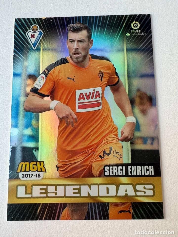 Cromos de f&uacute;tbol: Carta Sergi Enrich Leyendas Eibar 213 Megacracks 2017-18