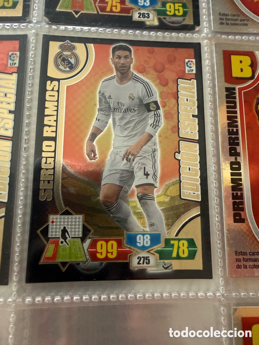 Cromos de f&uacute;tbol: Adrenalyn XL. 2013-14. SERGIO RAMOS. EDICI&Oacute;N ESPECIAL