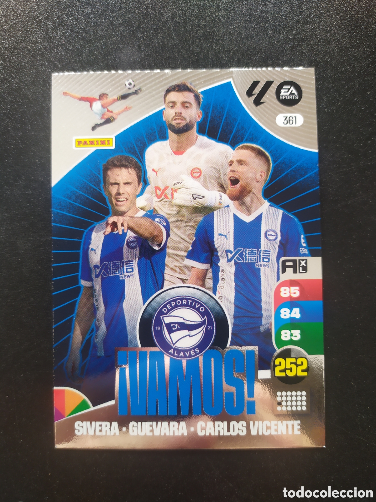 Cromos de f&uacute;tbol: Adrenalyn 2024 2025 24 25 panini vamos Sivera Guevara Carlos Vicente n&deg; 361 Alaves