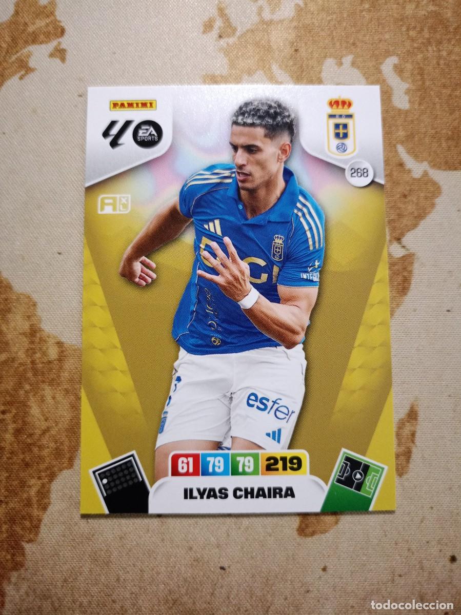 Cromos de f&uacute;tbol: Oviedo 268 ILYAS CHAIRA Adrenalyn 2025-26