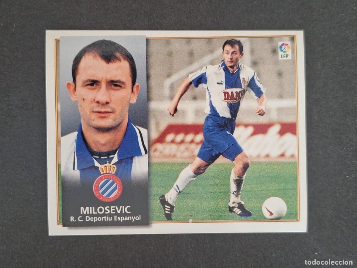 Cromos de f&uacute;tbol: L4 MILOSEVIC R. C. D. ESPA&Ntilde;OL BAJA LIGA ESTE 1998 1999 98 99 NUNCA PEGADO SIN PEGAR