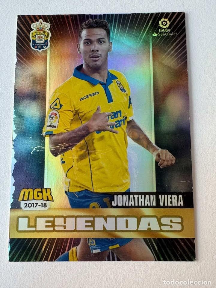 Cromos de f&uacute;tbol: Carta Jonathan Viera Las Palmas Leyendas 321 Megacracks 2017-18