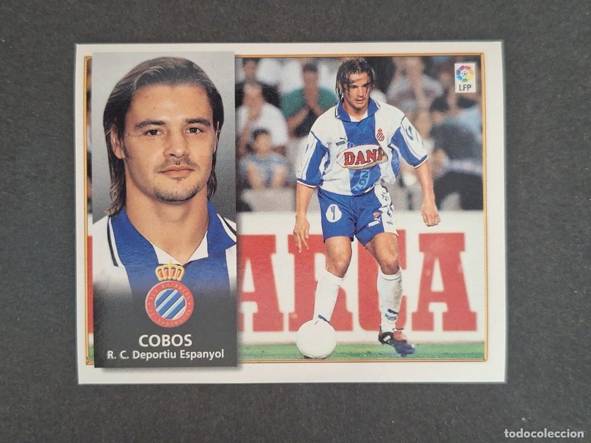 Cromos de f&uacute;tbol: L4 COBOS R. C. D. ESPA&Ntilde;OL BAJA LIGA ESTE 1998 1999 98 99 NUNCA PEGADO SIN PEGAR