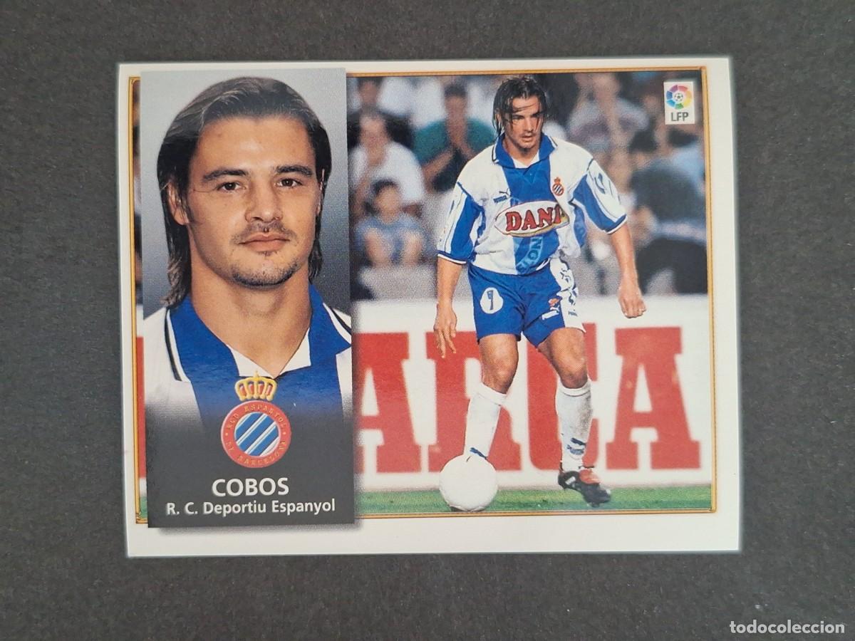 Cromos de f&uacute;tbol: L4 COBOS R. C. D. ESPA&Ntilde;OL BAJA LIGA ESTE 1998 1999 98 99 NUNCA PEGADO SIN PEGAR