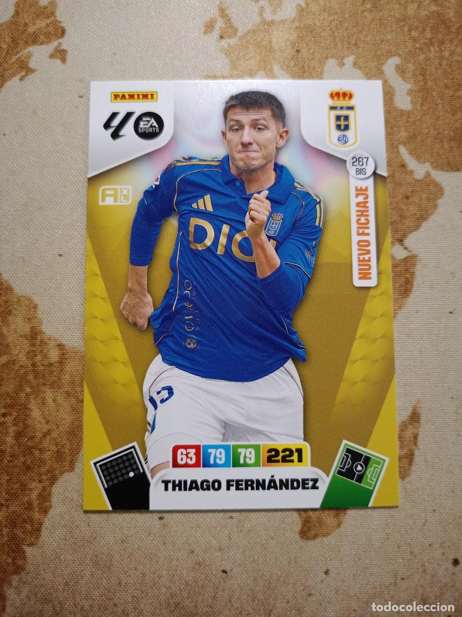 Cromos de f&uacute;tbol: Oviedo 267 bis THIAGO FERN&Aacute;NDEZ Adrenalyn 2025-26