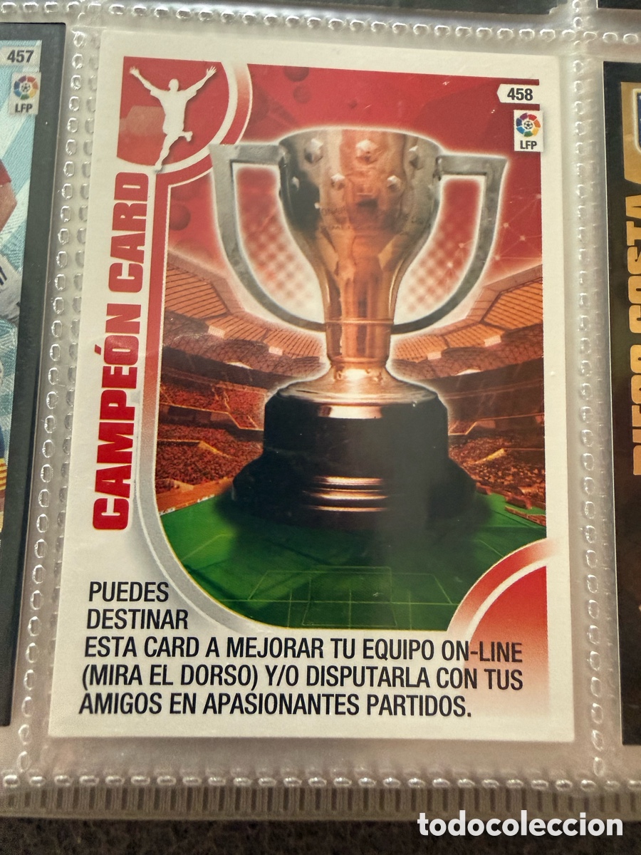 Cromos de f&uacute;tbol: Adrenalyn XL 2013-14. CAMPE&Oacute;N CARD