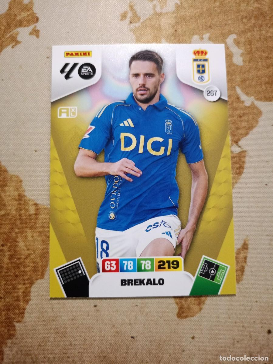 Cromos de f&uacute;tbol: Oviedo 267 BREKALO Adrenalyn 2025-26