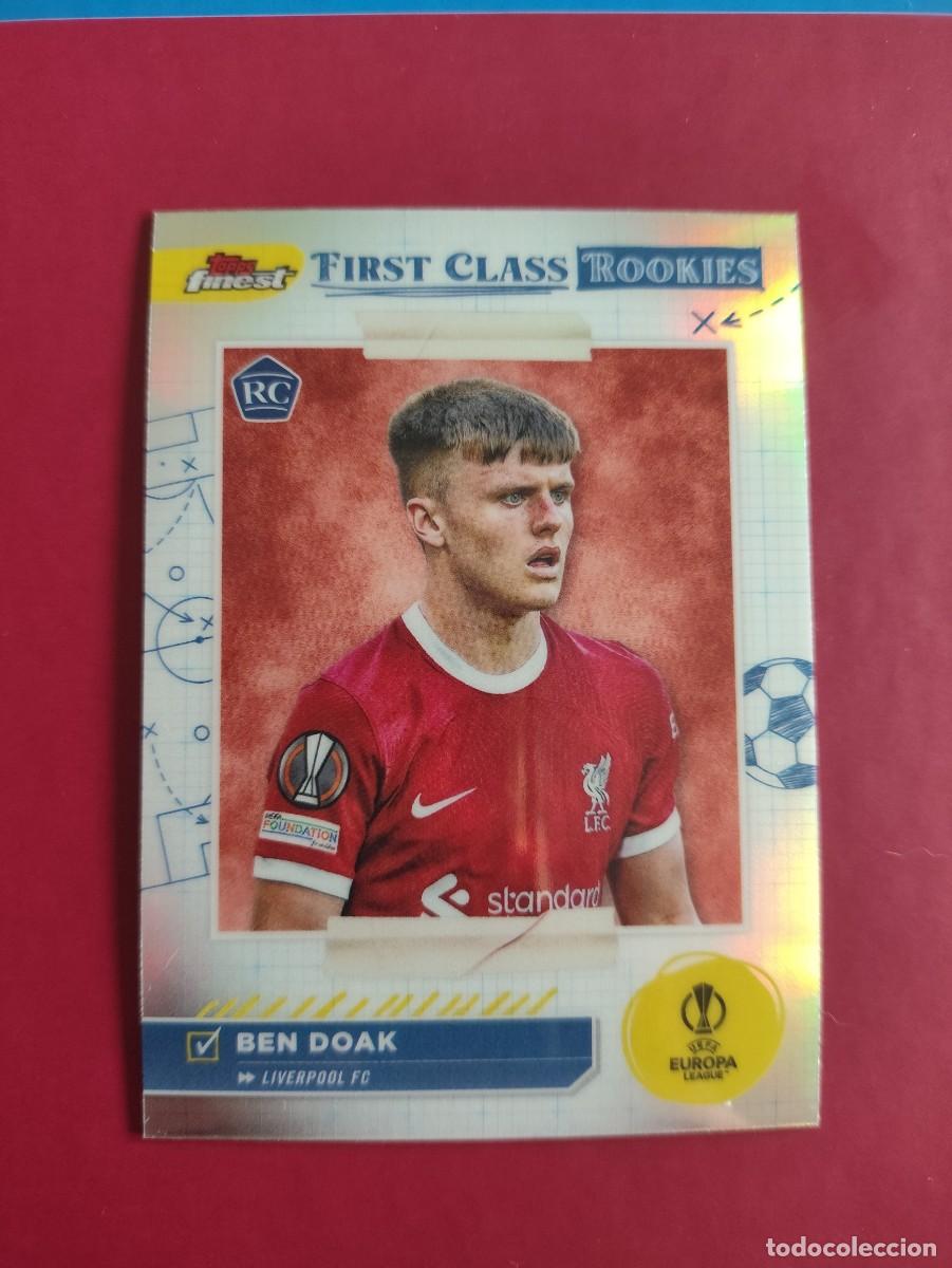 Cromos de f&uacute;tbol: FR-5 BEN DOAK LIVERPOOL FIRST CLASS RC ROOKIE TOPPS FINNEST 2024