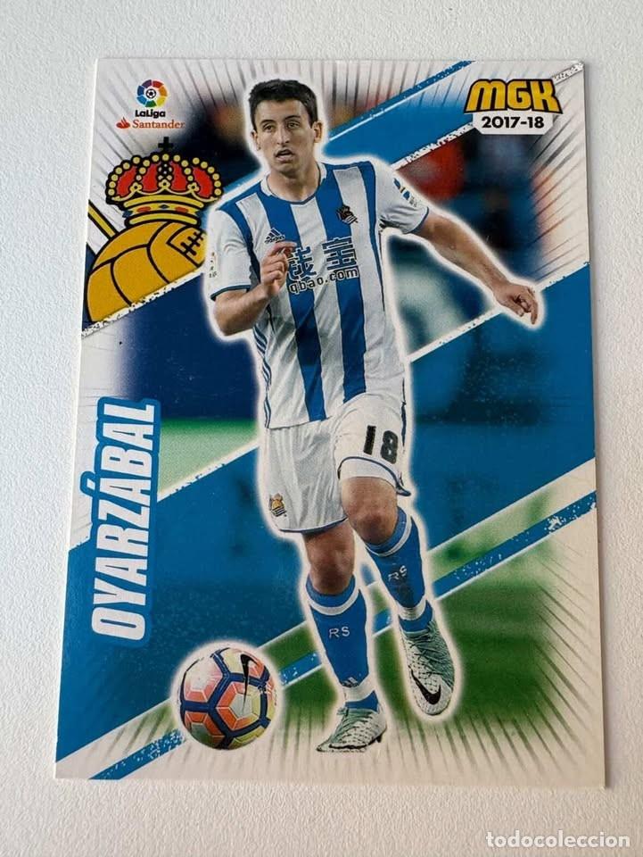 Cromos de f&uacute;tbol: Carta Oyarz&aacute;bal Real Sociedad 446 Megacracks 2017-18