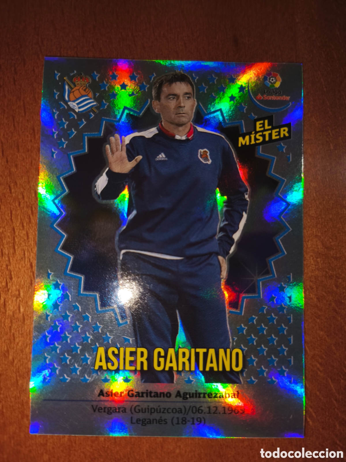 Figurine di Calcio: Asier Garitano ENTRENADOR n&deg;32 liga este 18/19 Real Sociedad