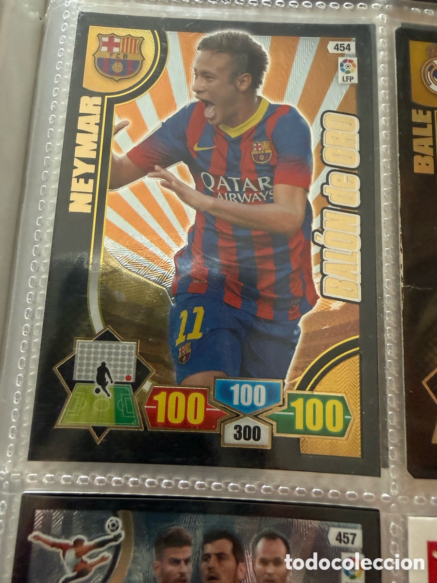 Cromos de f&uacute;tbol: Adrenalyn XL. 2013-14. NEYMAR. BAL&Oacute;N DE ORO