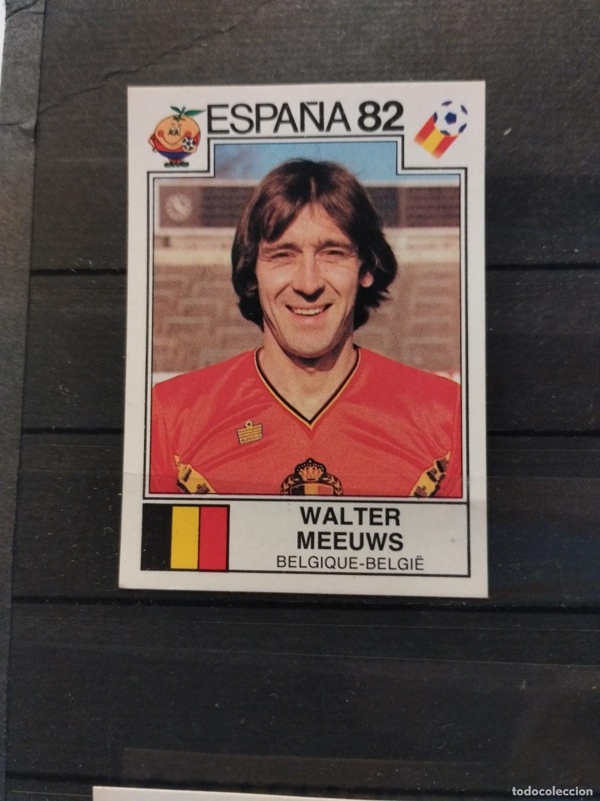 Cromos de f&uacute;tbol: MUNDIAL DE FUTBOL ESPA&Ntilde;A 82. PANINI. N&ordm; 204. WALTER MEEUWS. BELGICA.