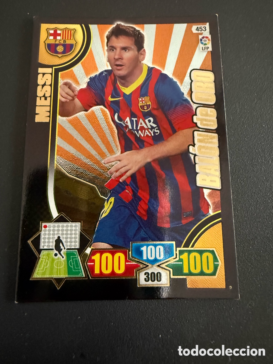 Cromos de f&uacute;tbol: Adrenalyn XL 2013-14. MESSI. BAL&Oacute;N DE ORO