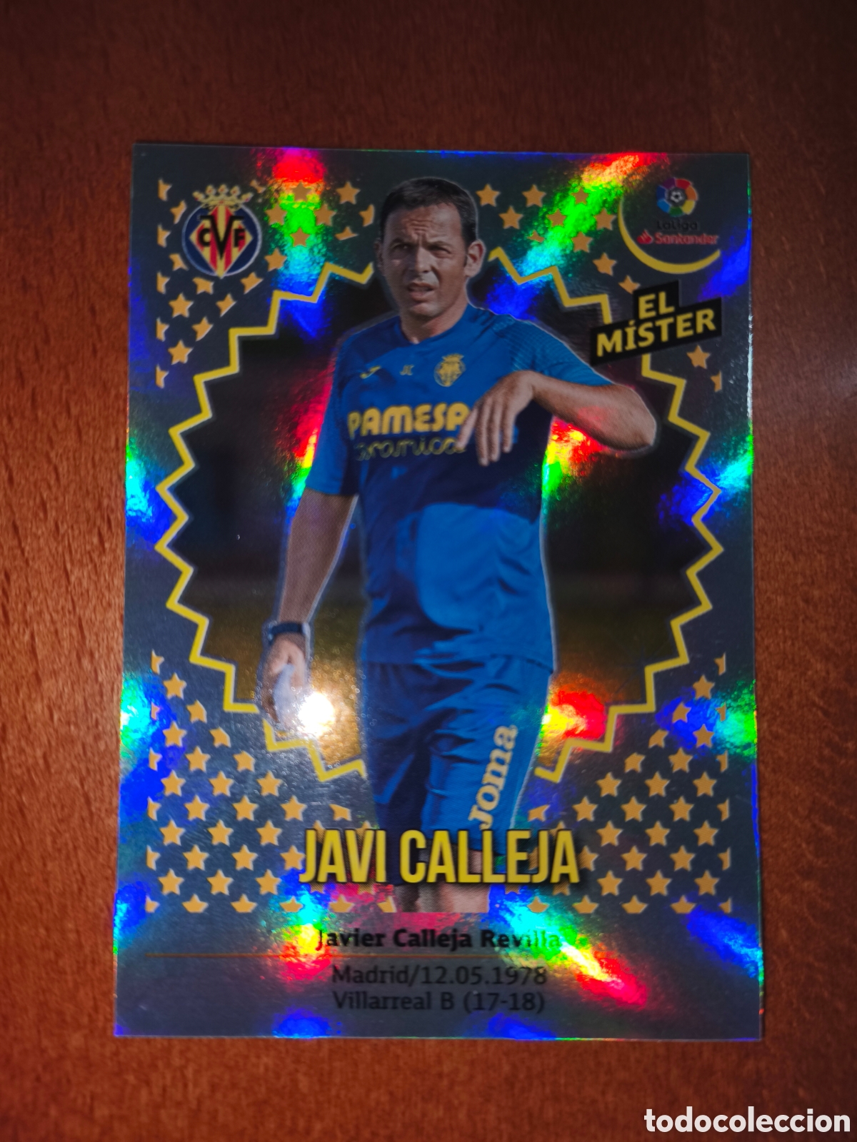 Cromos de Futebol: Javi Calleja ENTRENADOR n&deg;40 liga este 18/19 Villarreal
