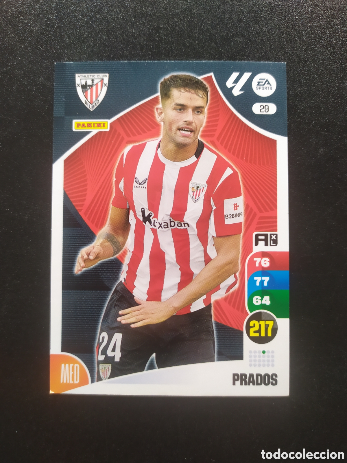 Cromos de f&uacute;tbol: Adrenalyn 2024 2025 24 25 panini Prados n&deg; 29 Athletic Bilbao