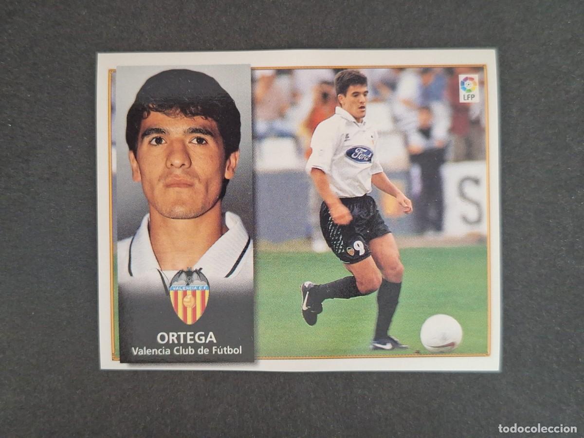 Cromos de f&uacute;tbol: L4 ORTEGA VALENCIA C. F. BAJA LIGA ESTE 1998 1999 98 99 NUNCA PEGADO SIN PEGAR