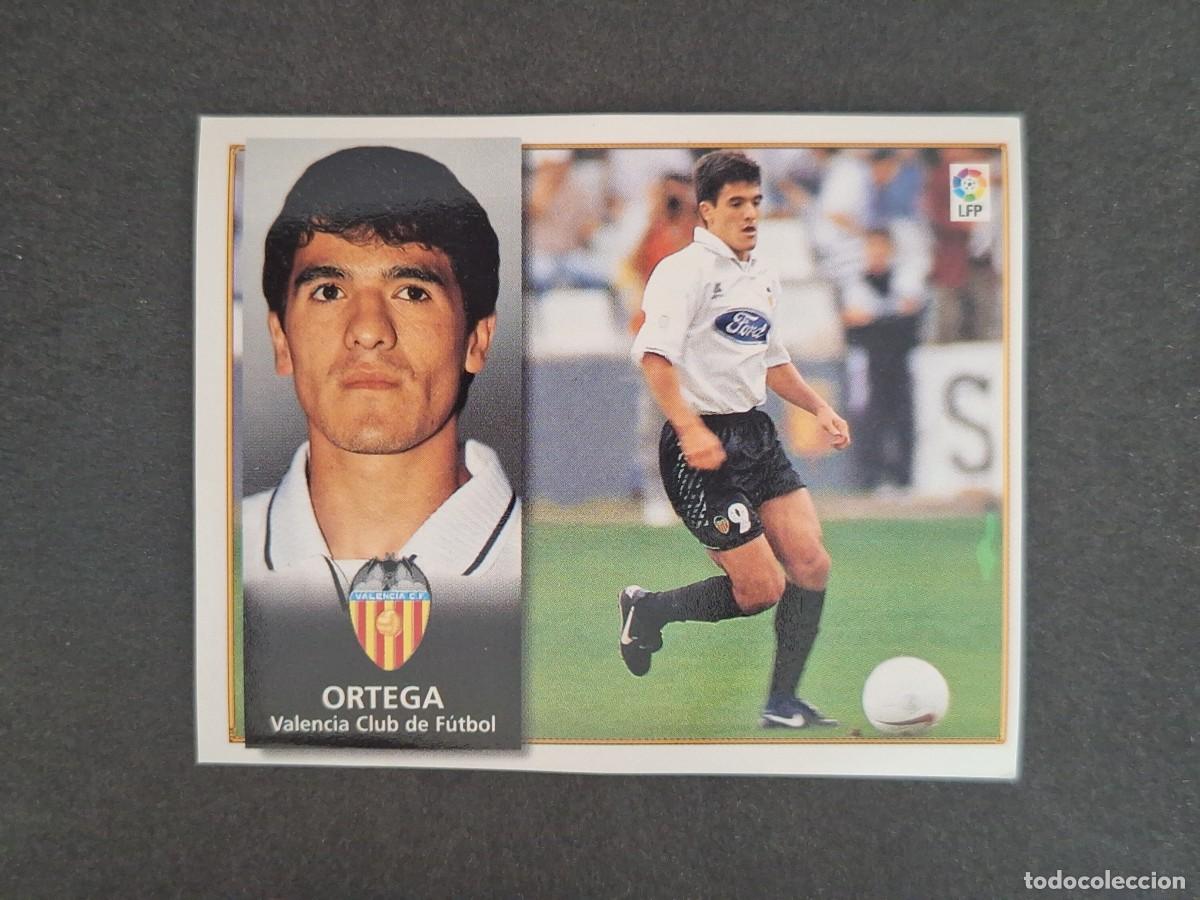 Cromos de f&uacute;tbol: L4 ORTEGA VALENCIA C. F. BAJA LIGA ESTE 1998 1999 98 99 NUNCA PEGADO SIN PEGAR
