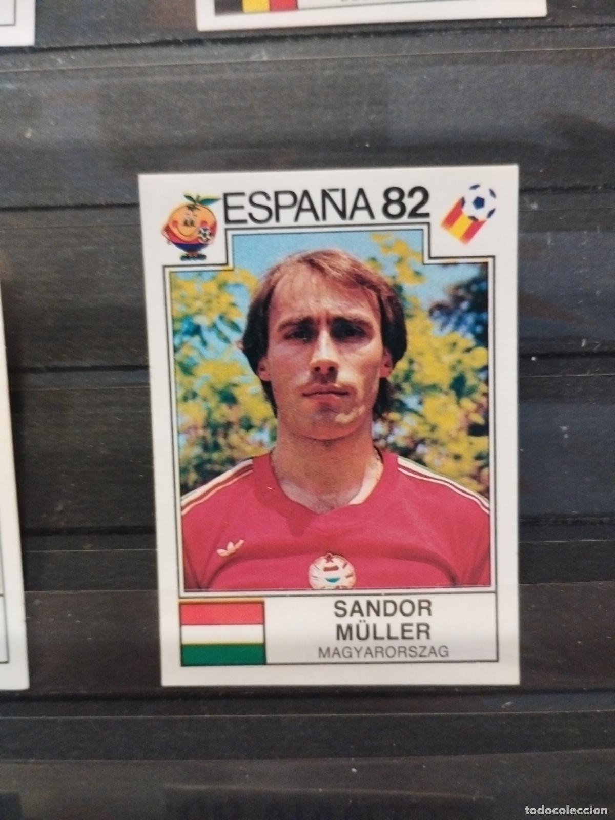 Cromos de f&uacute;tbol: MUNDIAL DE FUTBOL ESPA&Ntilde;A 82. PANINI. N&ordm; 192. SANDOR M&Uuml;LLER. HUNGRIA.