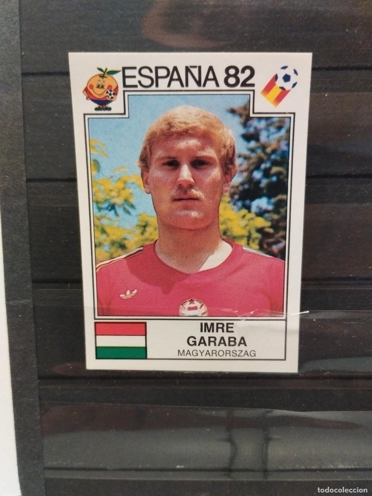 Cromos de f&uacute;tbol: MUNDIAL DE FUTBOL ESPA&Ntilde;A 82. PANINI. N&ordm; 189. IMRE GARABA. HUNGRIA.