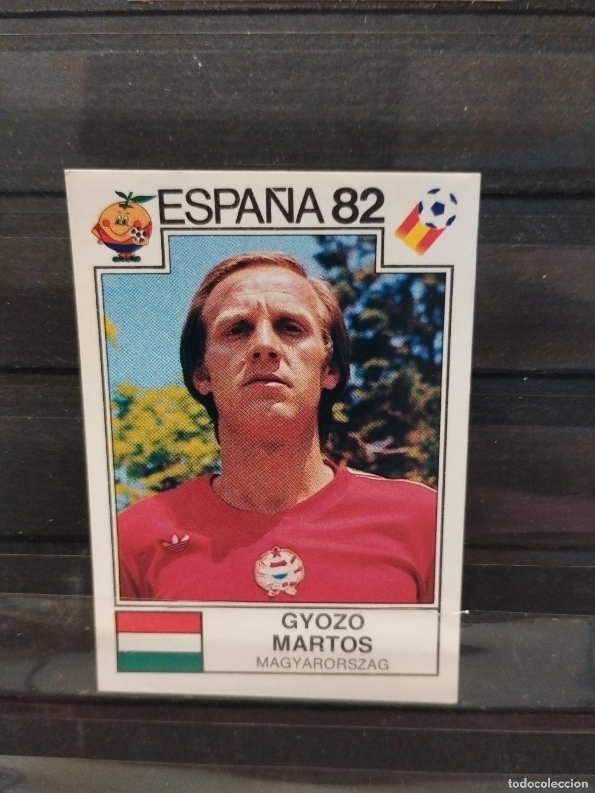 Cromos de f&uacute;tbol: MUNDIAL DE FUTBOL ESPA&Ntilde;A 82. PANINI. N&ordm; 185. GYOZO MARTOS. HUNGRIA.