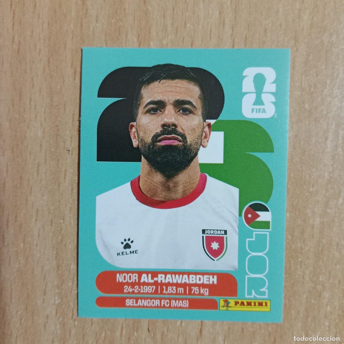 Cromos de f&uacute;tbol: NOOR AL-RAWABDEH , JORDANIA , STICKER CROMO N&ordm; JOR 11 , FIFA WORLD CUP 2026 - PANINI - A&Ntilde;O 2026.