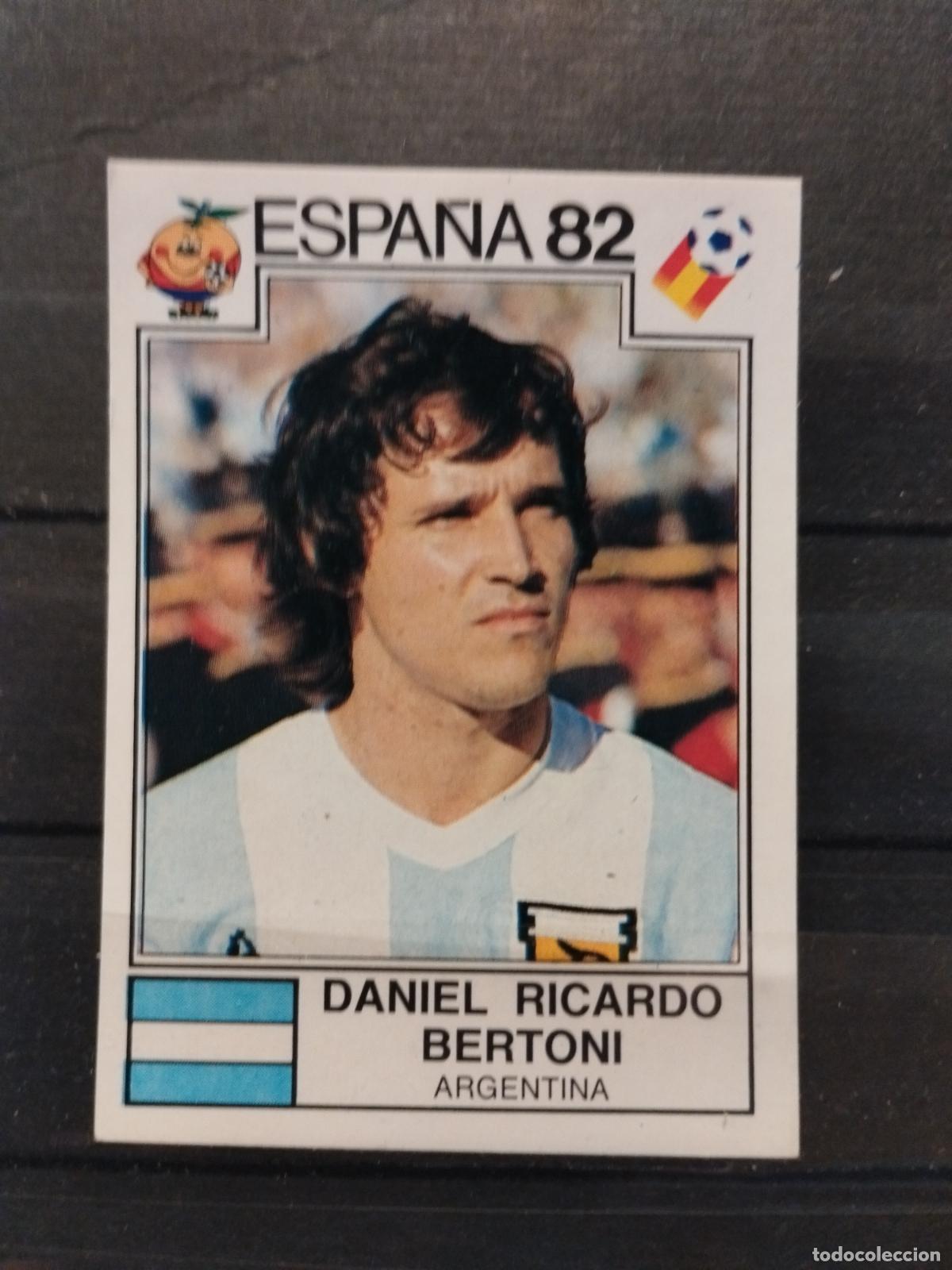 Cromos de f&uacute;tbol: MUNDIAL DE FUTBOL ESPA&Ntilde;A 82. PANINI. N&ordm; 178. DANIEL RICARDO BERTONI. ARGENTINA.