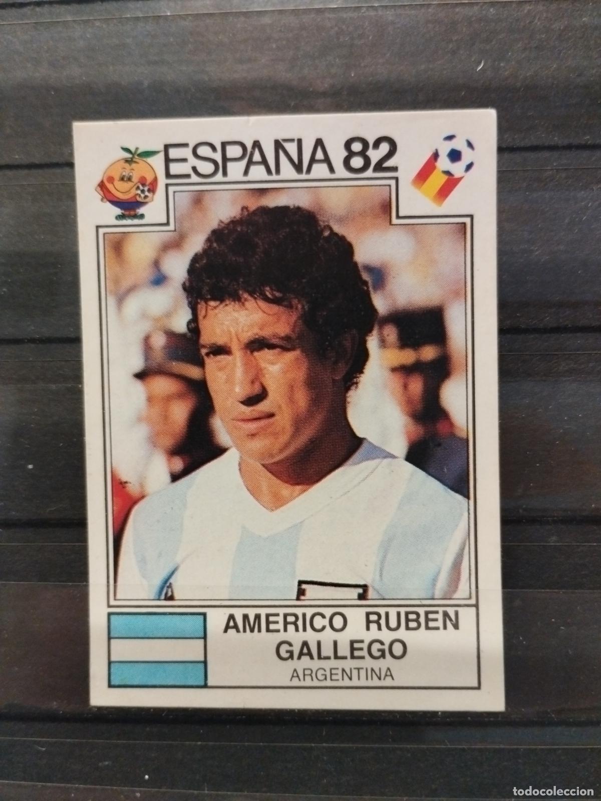 Cromos de f&uacute;tbol: MUNDIAL DE FUTBOL ESPA&Ntilde;A 82. PANINI. N&ordm; 173. AMERICO RUBEN GALLEGO. ARGENTINA.