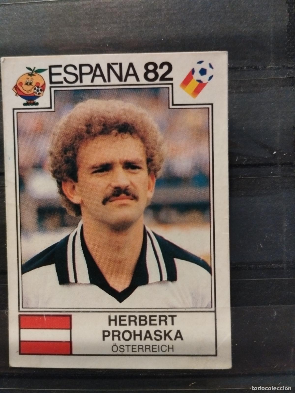 Cromos de f&uacute;tbol: MUNDIAL DE FUTBOL ESPA&Ntilde;A 82. PANINI. N&ordm; 139. HERBERT PROHASKA. AUSTRIA.