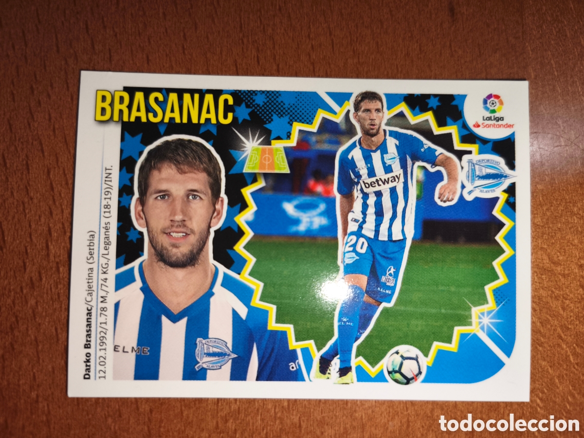 Cromos de f&uacute;tbol: Brasanac Coloca n&deg;11 Bis liga este 18/19 Deportivo Alav&eacute;s