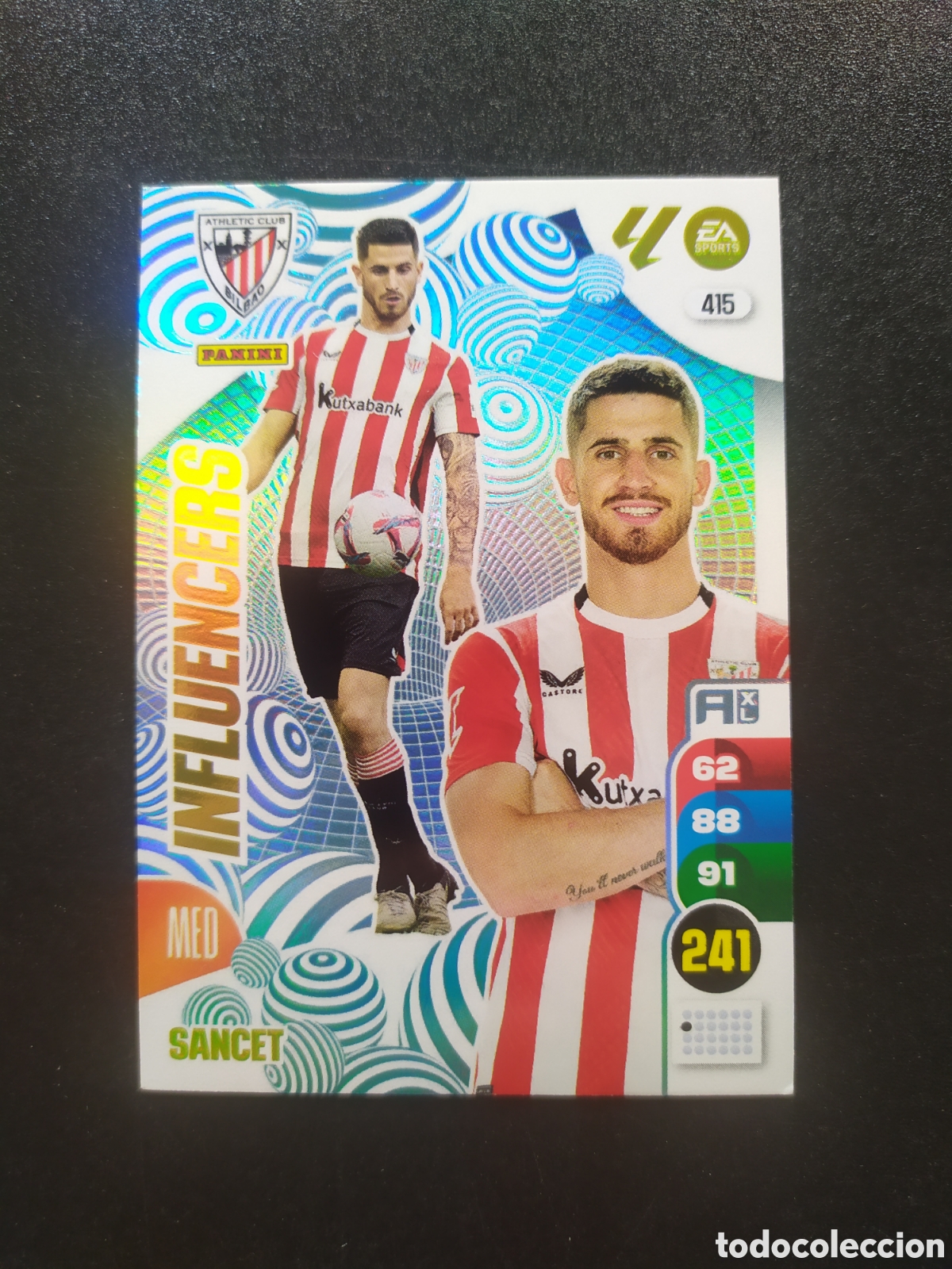 Cromos de f&uacute;tbol: Adrenalyn 2024 2025 24 25 panini Sancet influencers n&deg; 415 Athletic Bilbao